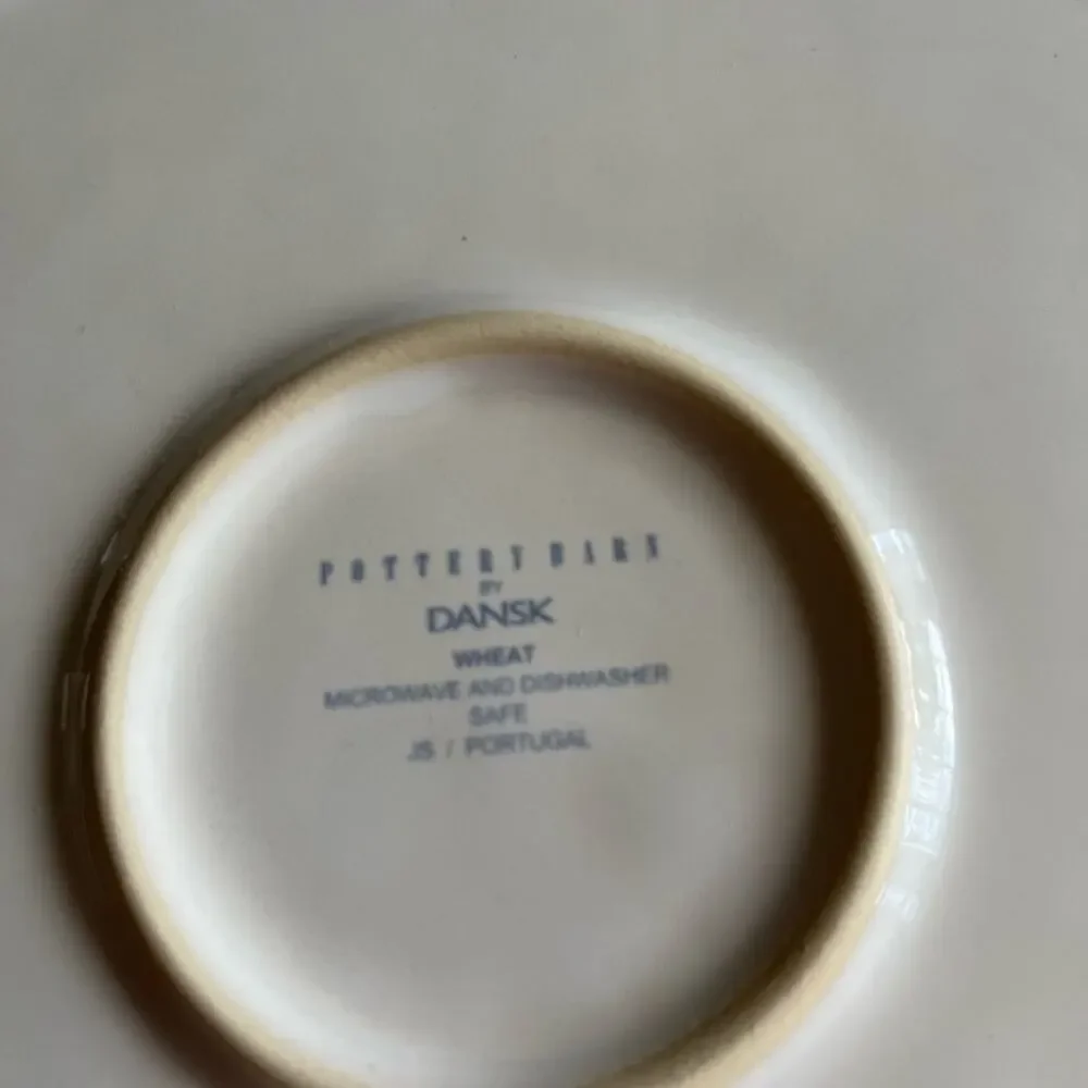Pottery Barn by Dansk Wheat Platter Made in Portugal